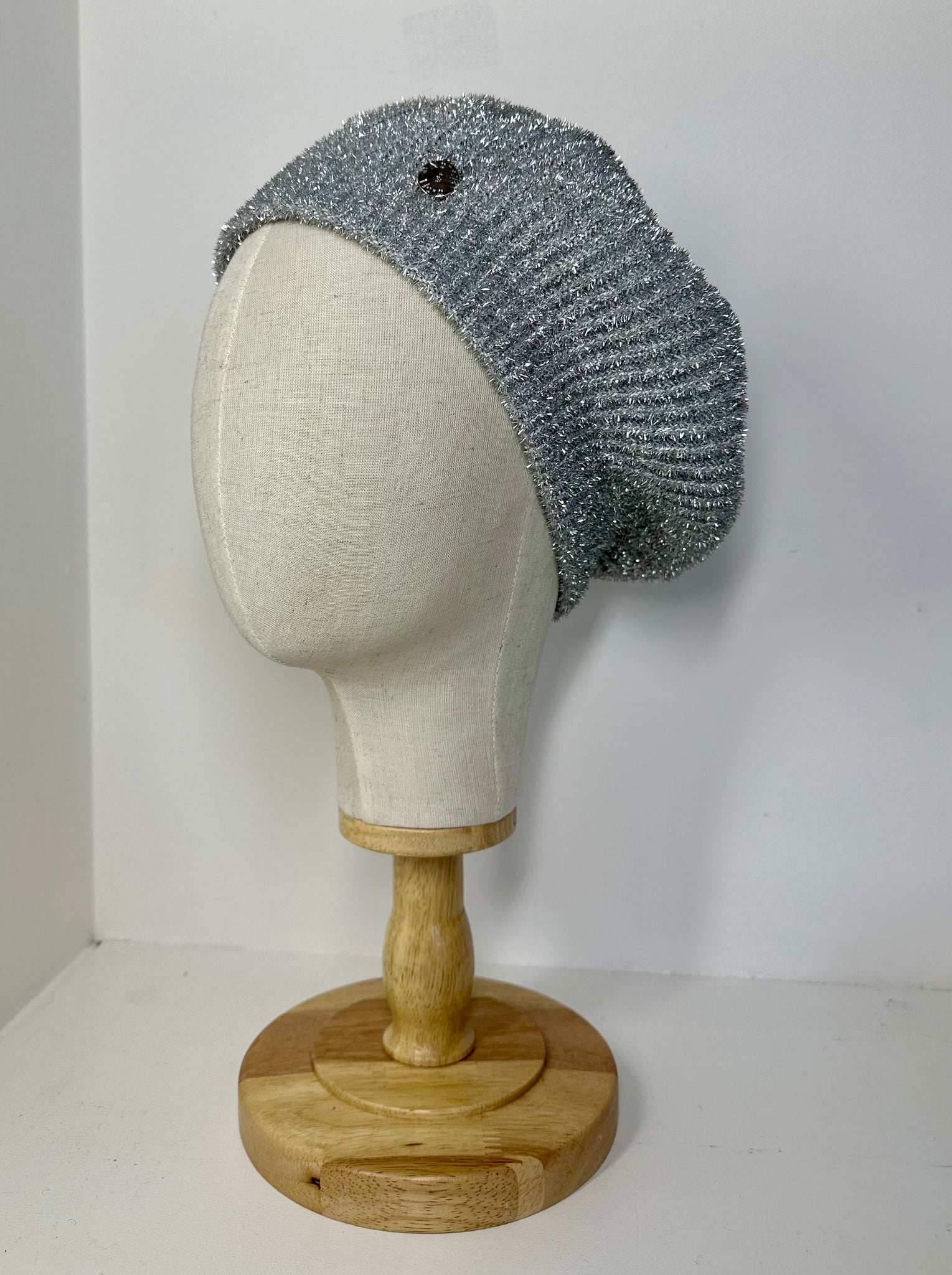 Sparkle Beret Silver