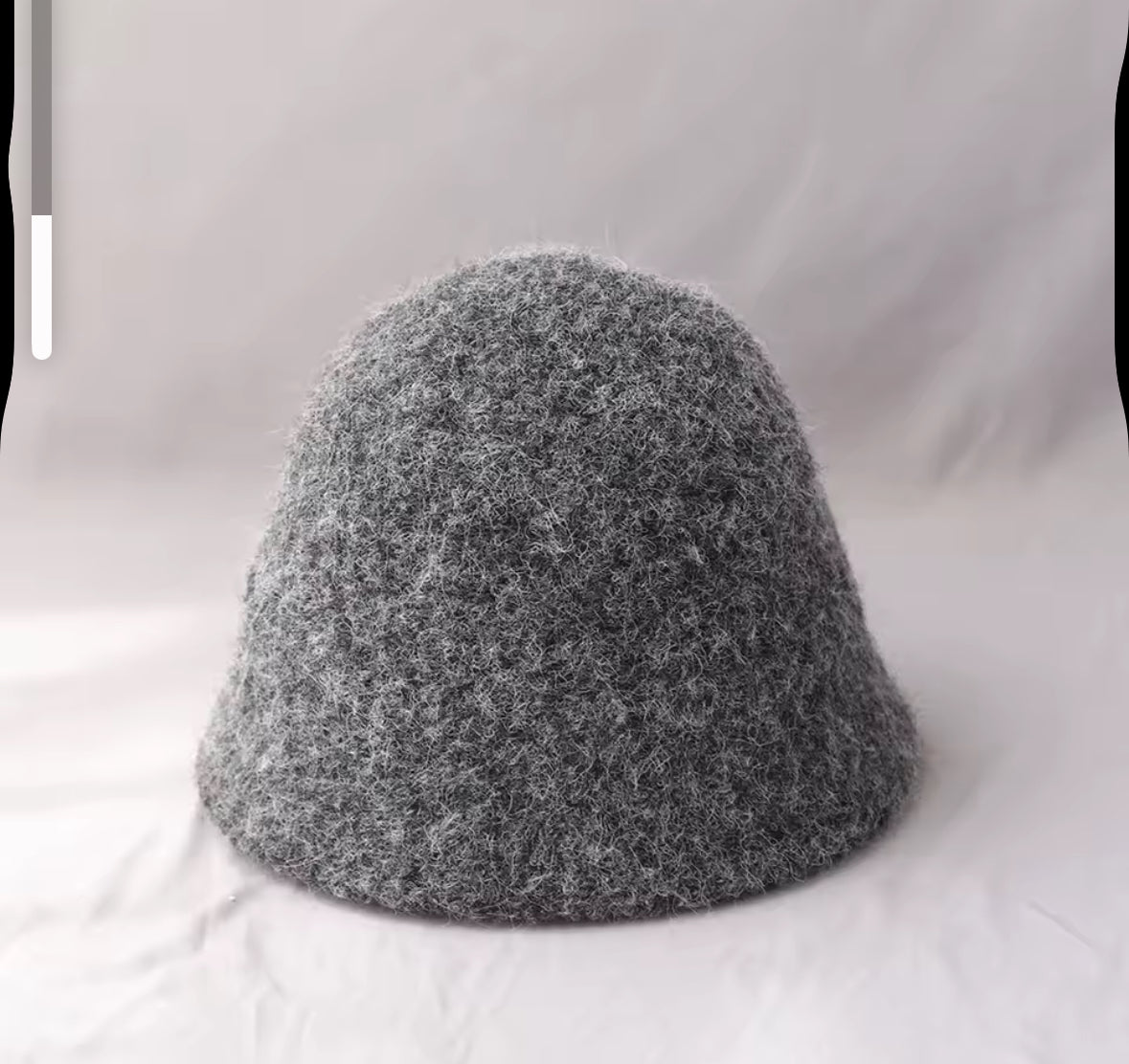 Wool Bucket Hat Grey Hat