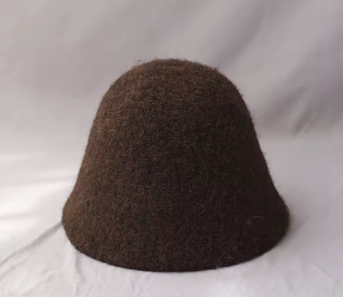 Wool Bucket Hat - Brown
