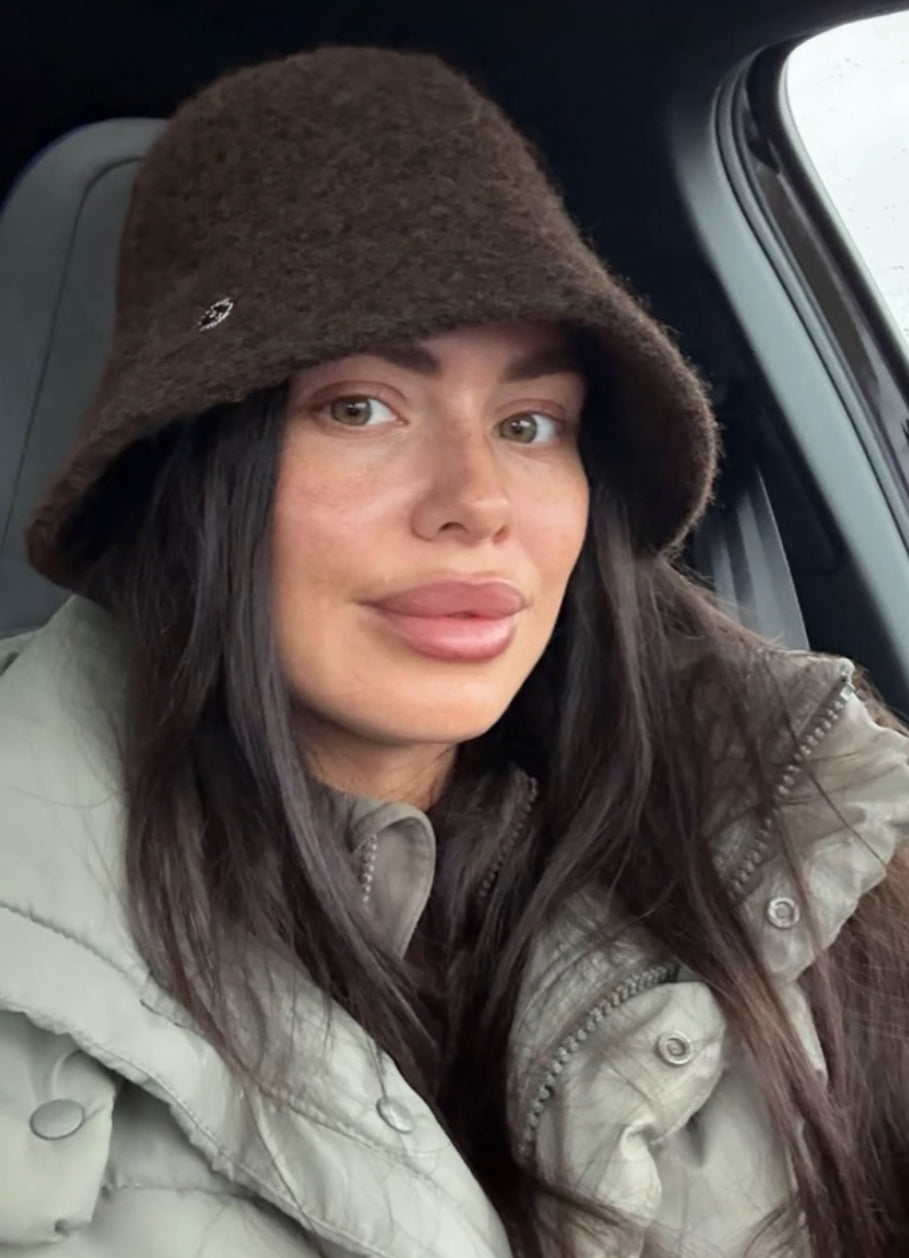 Wool Bucket Hat - Brown