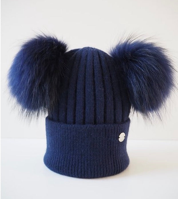 Kids Classic Double Hat - Navy
